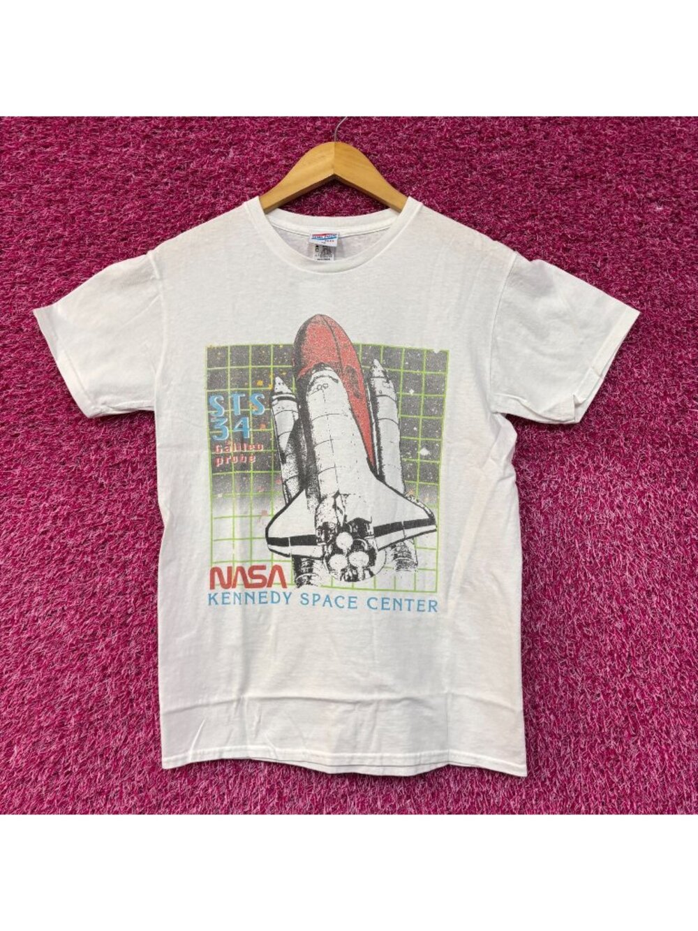 NASA STS-34 Galileo Probe Kennedy Space Center Promo Tee Extra Small